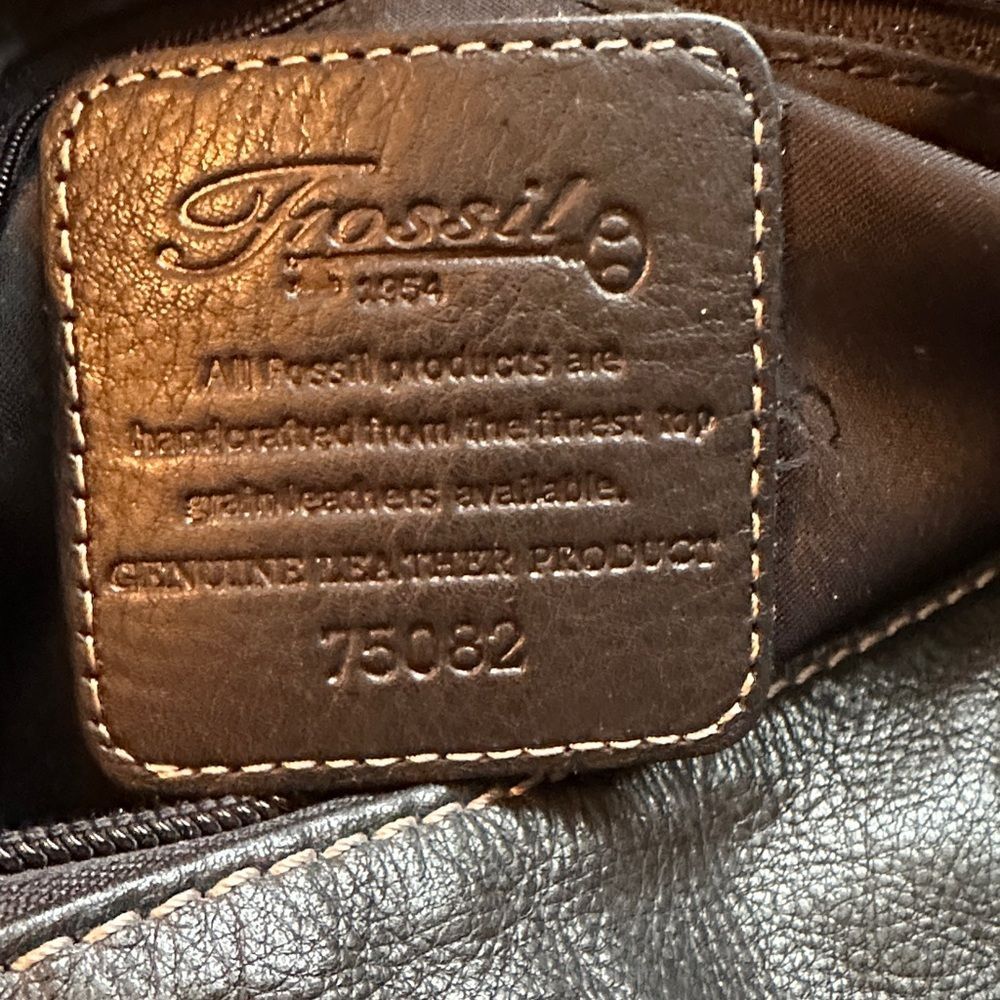 Fossil Black Leather Handbag - Picture 8 of 11